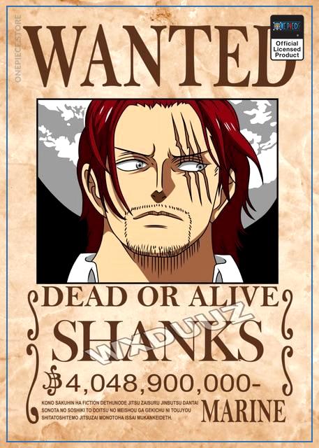 Red-hair Shanks bounty